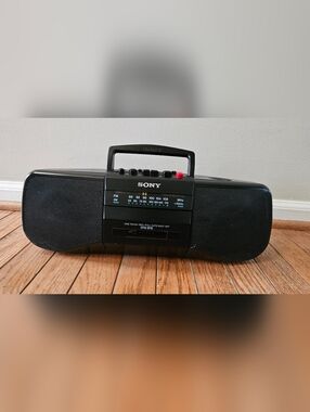 Sony Portable Boombox Radio Cassette Player - Black